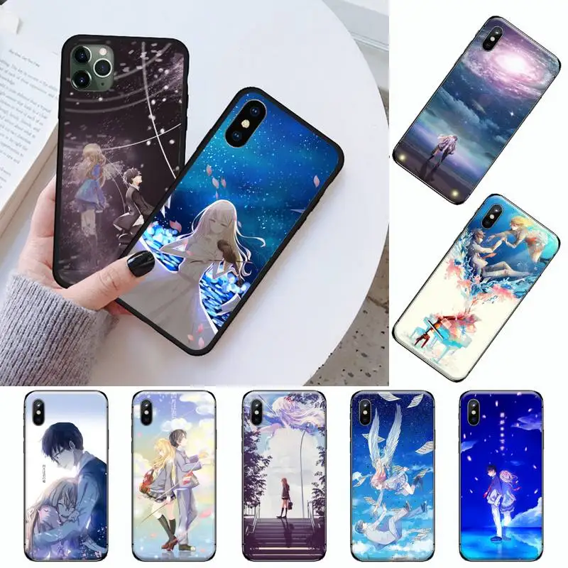 

Japan anime Your lie in April Phone Case For iphone 12 11 13 7 8 6 s plus x xs xr pro max mini