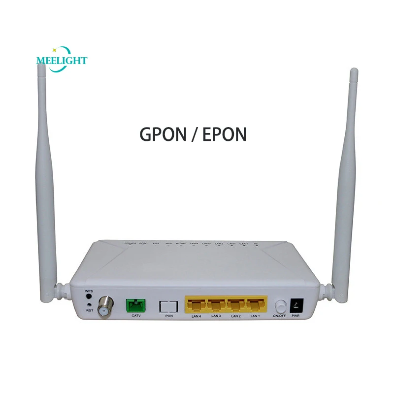 5 шт. 4 порта ONU GPON/EPON 1GE 3FE Wi Fi CATV FTTH Совместимость с HUAWEI ZTE более OLT|Оптоволоконное