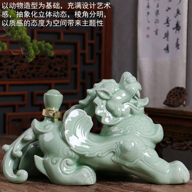 Verkaufen 2021 Gute Luck Porzellan Drachen PI XIU Dekorative Statue HAUSE BÜRO Unternehmen SHOP Talisman Geld Zeichnung ZHAO CAI WEIN Topf