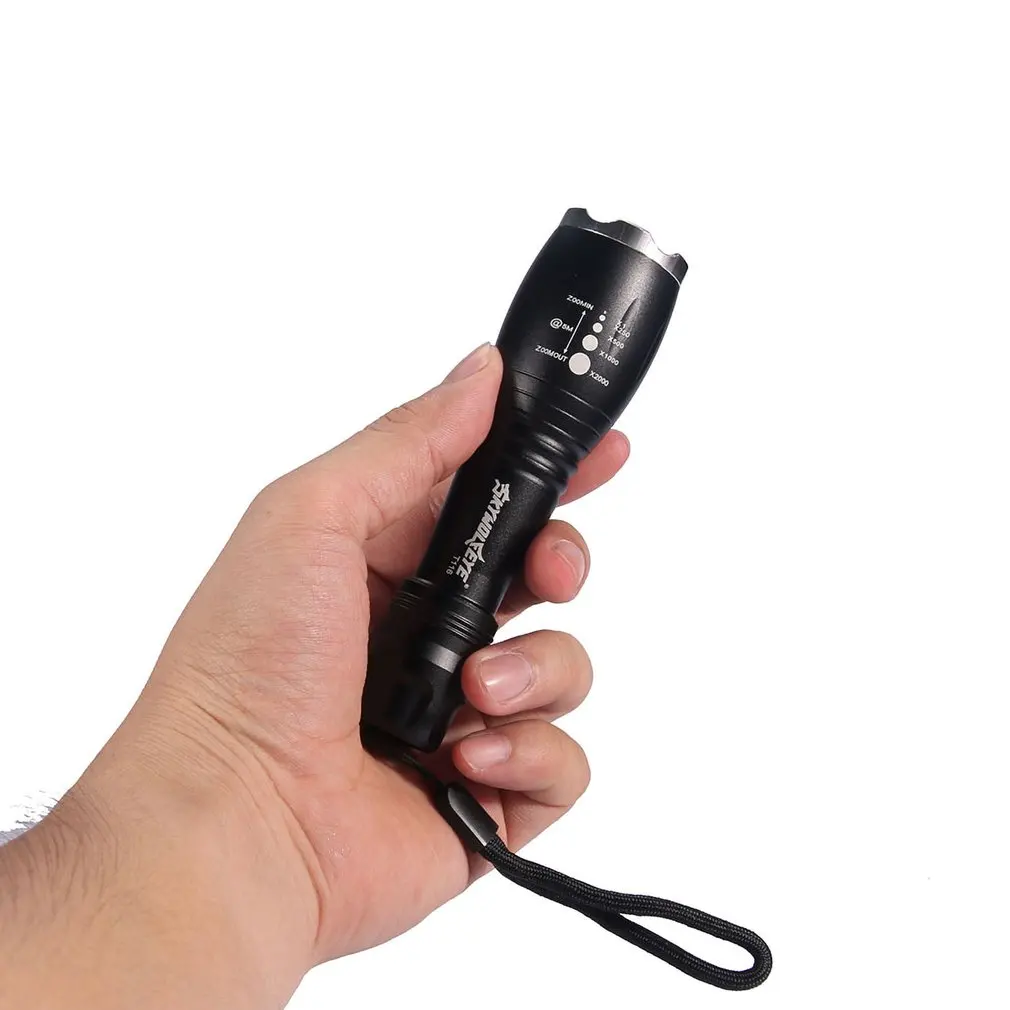 T116 5 режимов супер яркий Телескопический Фокусируемый Фонарик светодиодный