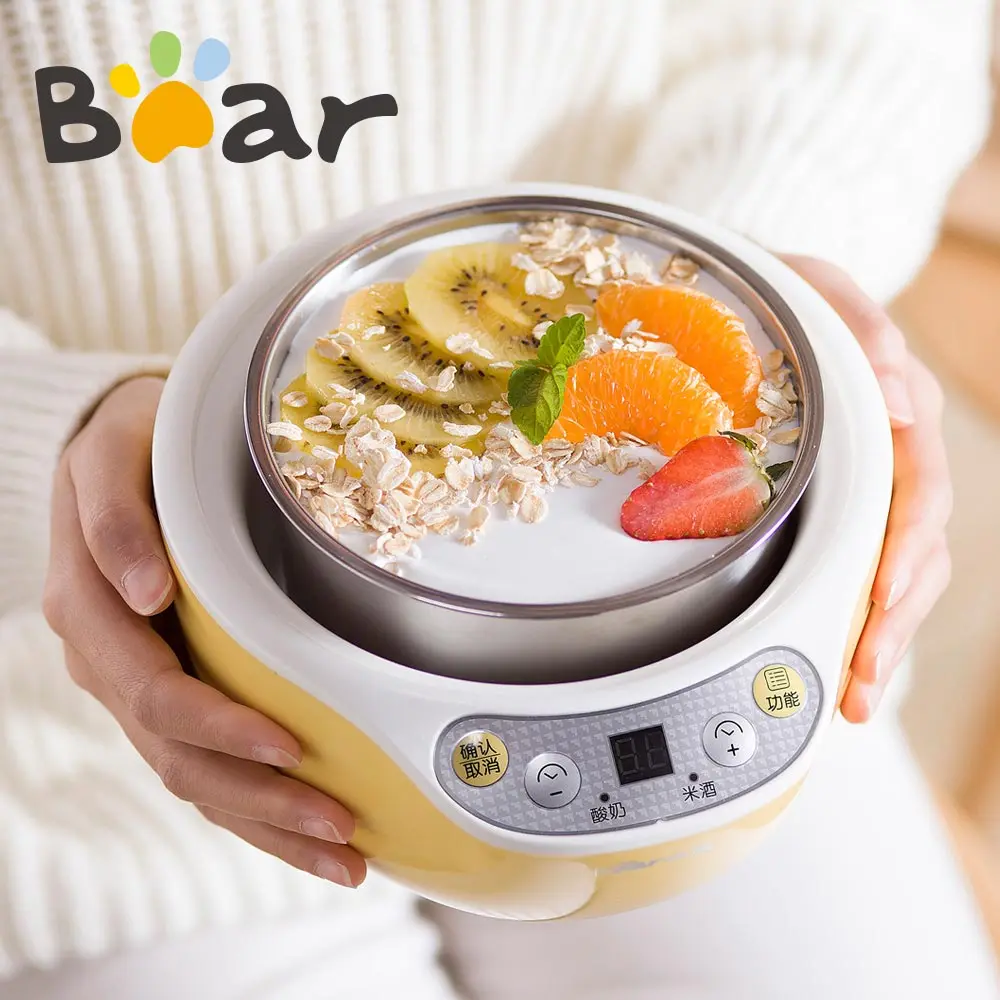 Медвежонок Электрический йогурт машина с чашками автоматический микрокомпьютер