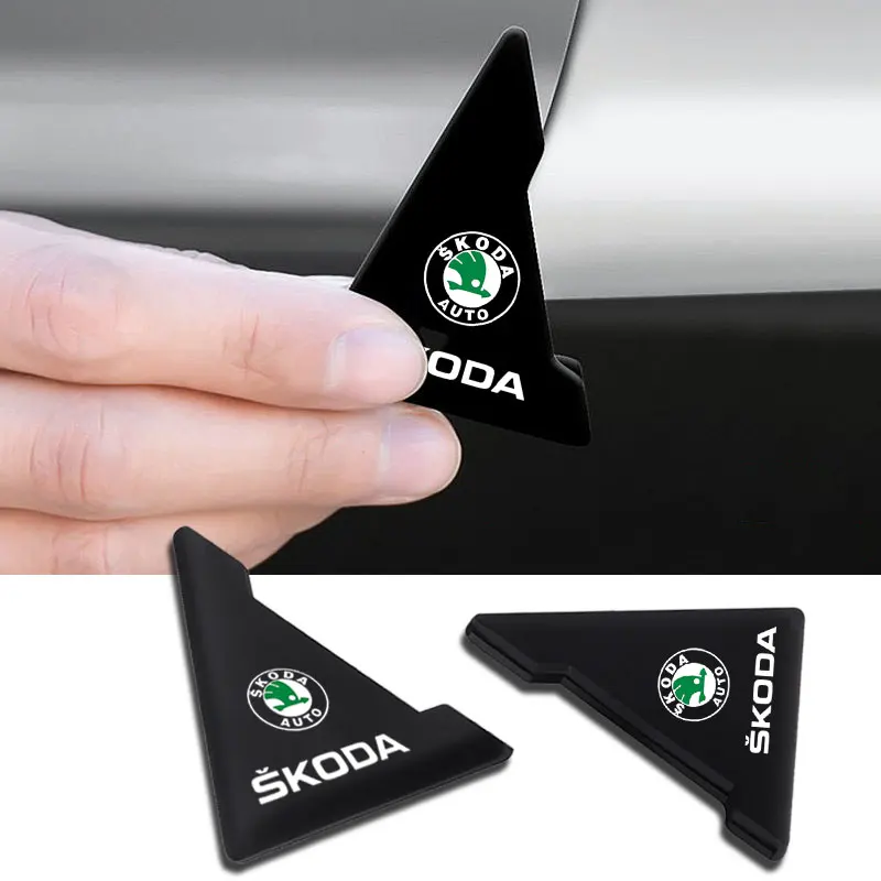 

Car Exterior Decor Door Corner Cover Anti-collision Sticker for Skoda Octavia A5 A7 Fabia Superb Rapid Kodiaq Kamiq Accessories
