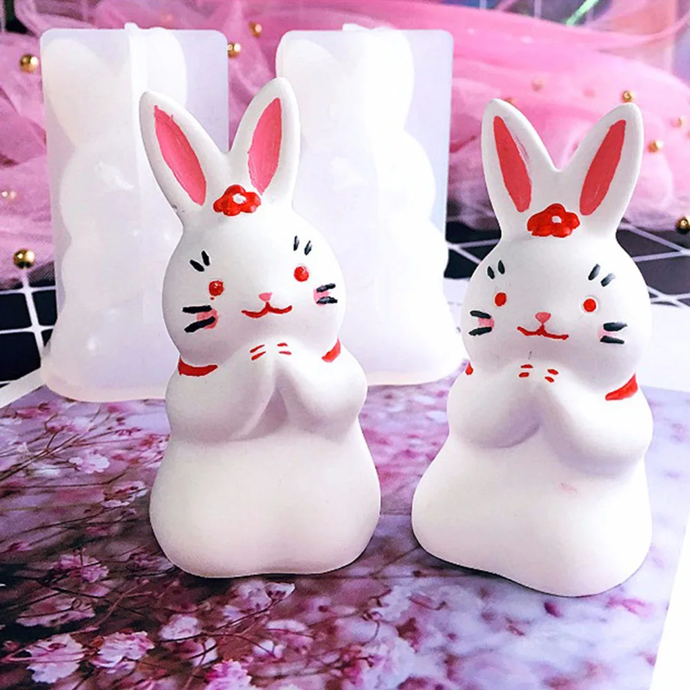 Силиконовая форма для украшения дома в виде медведя кролика рождественского