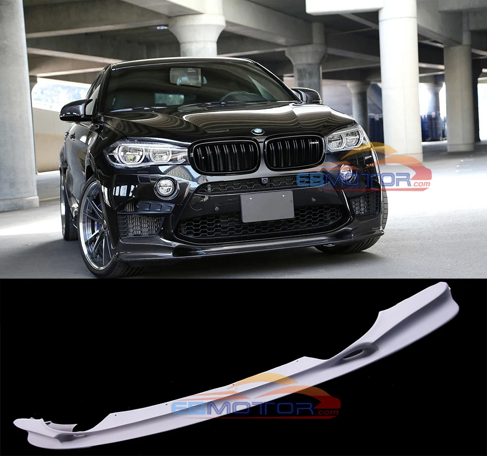 Неокрашенный стекловолокно передний спойлер авто кузова для BMW F86 X6M F85 X5M 2015UP