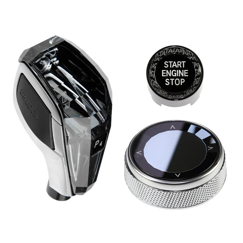

Crystal Three-piece Set Gear Shift Knob for BMW 7 Series F Chassis F02 2011-2014 Car Interior Accessories