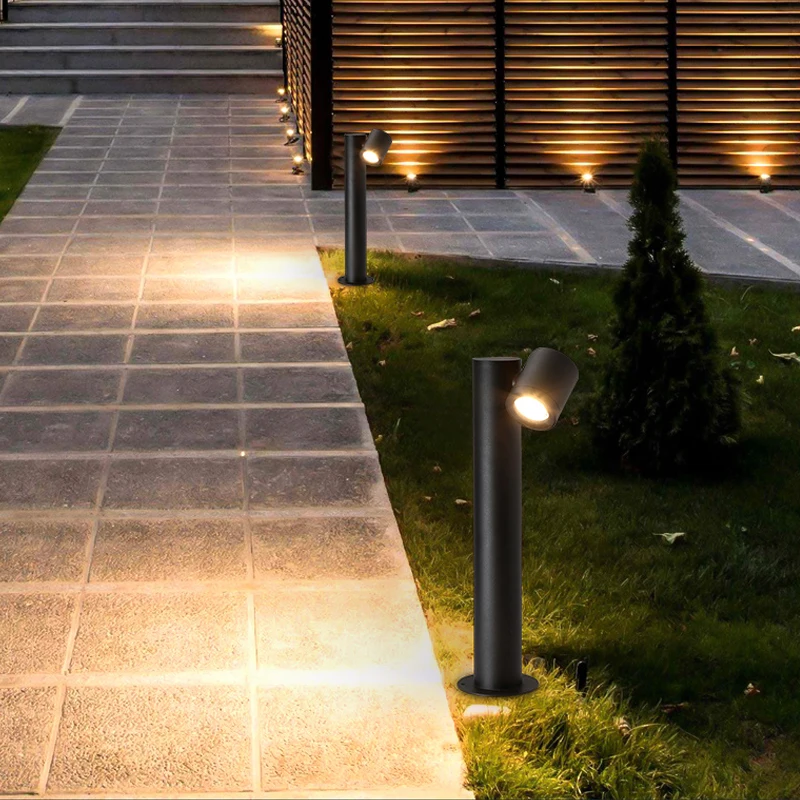 Водонепроницаемый светодиодный светильник для сада и лужайки 9 Вт вращающийся