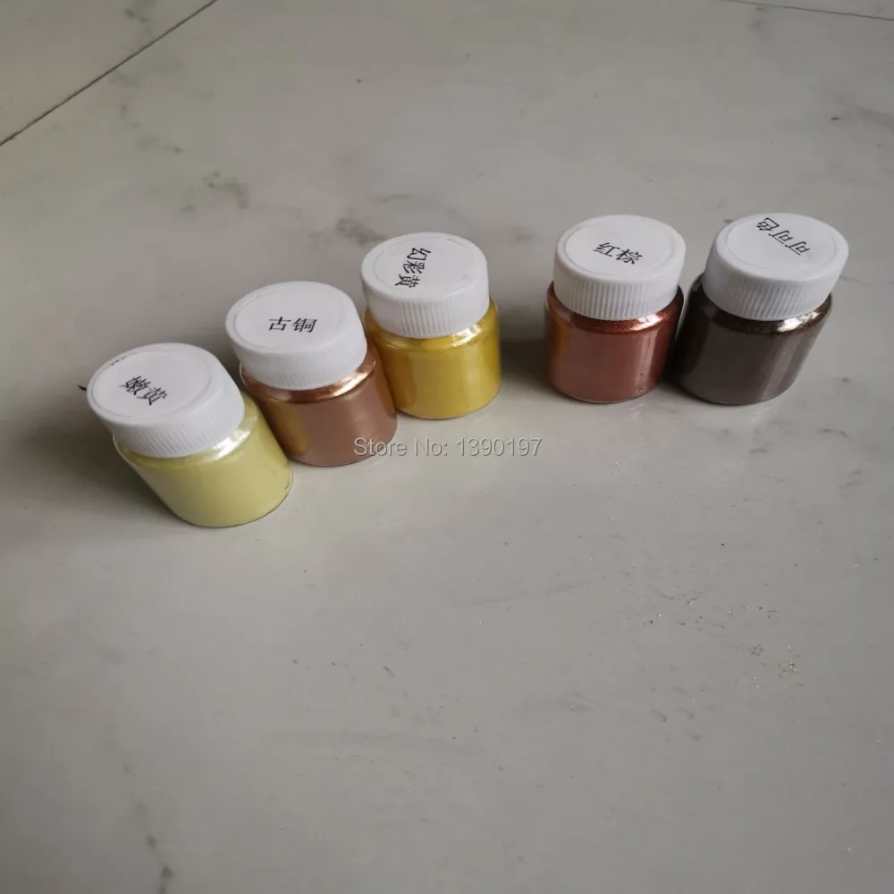 Набор пигментов для порошковой слизи Mica набор подачи смолы в бутылке с
