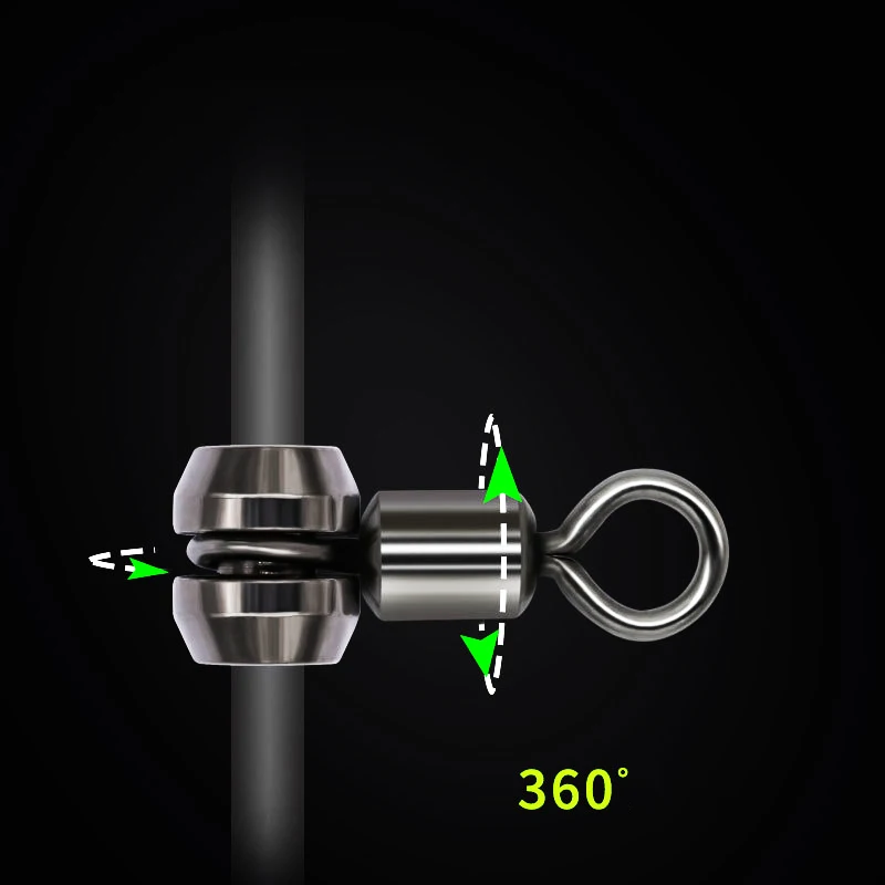 10 шт. 3-ходовой бочонок крестовина рыболовный поворотный соединитель с тяжелой шарикоподшипниковой катушкой и креплениями на кольцах для рыболовных принадлежностей.