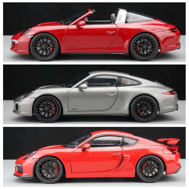 

Schuco 1: 18 Porsche 911 GT4 Targa alloy full open limited edition car model Collectible crafts gift birthday gift