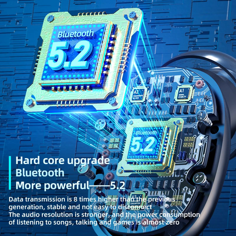 TWS-стереонаушники с поддержкой Bluetooth 5 2 и зарядным футляром на 2200 мА · ч |