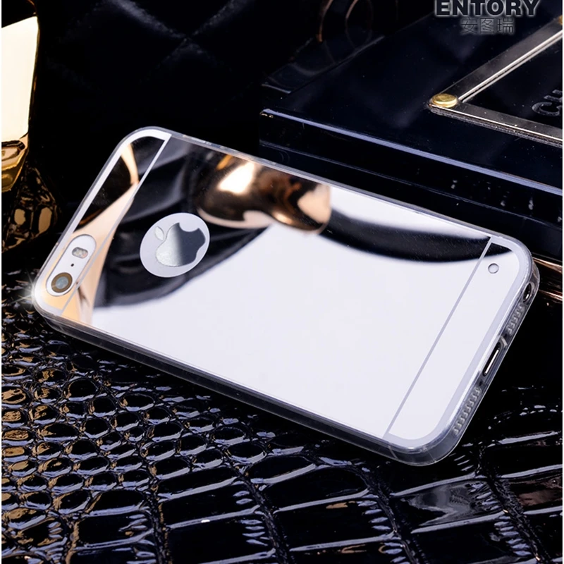 Чехол с зеркальным эффектом для iphone 11 Pro XS MAX XR X 10 7 8 6 6S Plus 5 5s SE роскошный мягкий