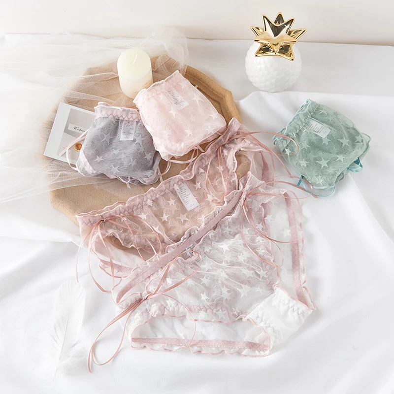 Женское сексуальное кружевное нижнее белье Соблазнительные трусики с