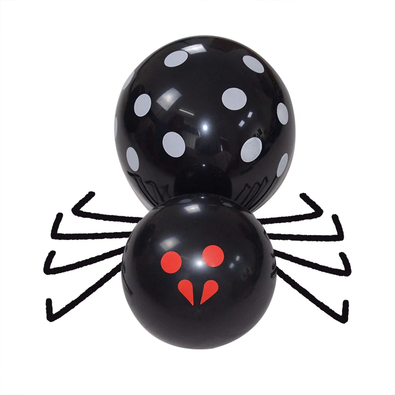 

7 шт./компл. Хэллоуина украшения DIY паук набор воздушных шариков с привидениями украшение для бара и вечеринки поставки Хэллоуин реквизит дл...