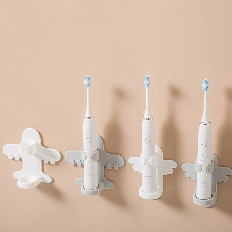 

Free Punch Electric Toothbrush Holder Cartoon Household Storage Shelf Wall-mounted Moisture-proof Innovative Bathroom Accessory