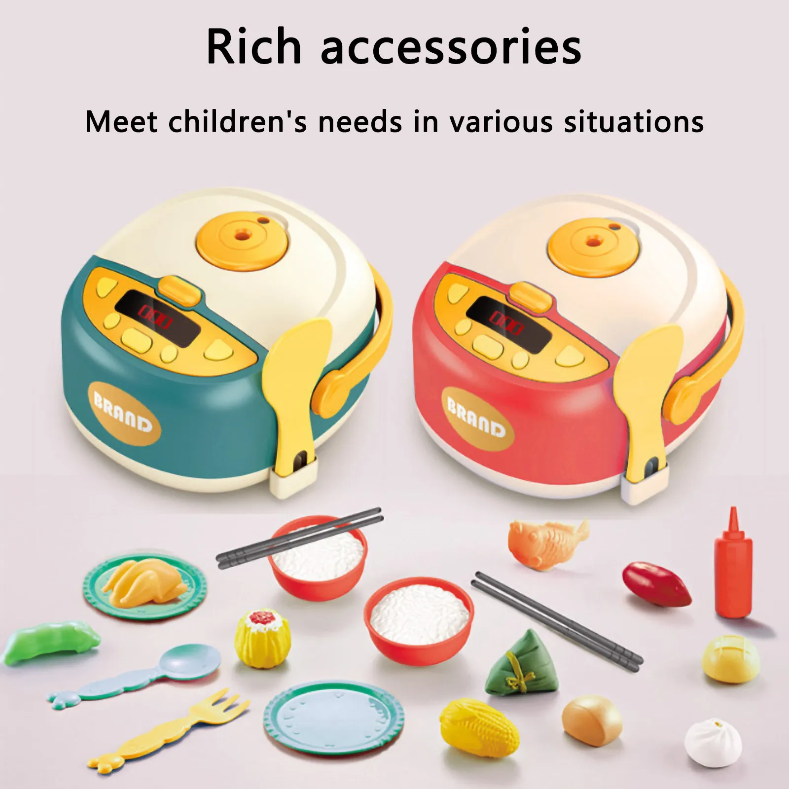 

Children's Kitchen Toys For Girl Baby Cooking Simulation Electric Cooker Pretent Play Toy Set Montessori juguetes para nios