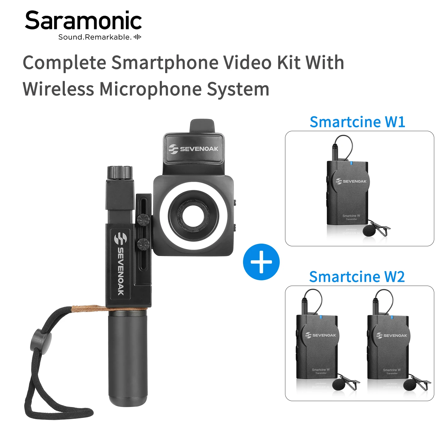 Sevenoak SmartCine W1/W2 полный комплект видео для смартфона с беспроводной микрофонной