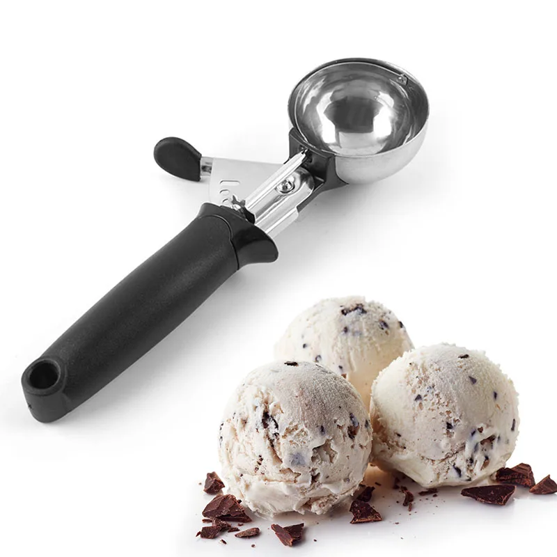 New Stainless Steel Ice Cream Scoop DIY Ball Spoon Tools for Home Kitchen Restaurant Bar | Дом и сад