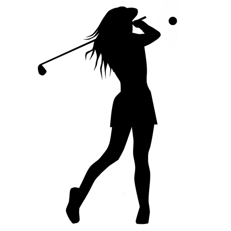 

Fun Golf Fitness Sports Decals High Quality Car Decoration Personality Pvc Car Window Waterproof Stickers Black/white, 15cm*10cm