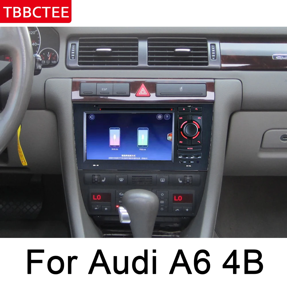 Для Audi A6 4B 4F 1998 ~ 2006 MMI навигация мультимедийный плеер IPS Android автомобильный DVD GPS HD