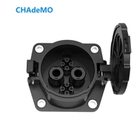 japan chademo socket inlet 125a dc fast ev charger socket electric car charging connector with ev cable