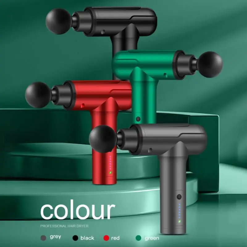 

2021 Новый массажный пистолет глубокий массаж мышц тела релаксации боли для похудения и формирования мышц Массажер вибрационный пистолет с 4 ...