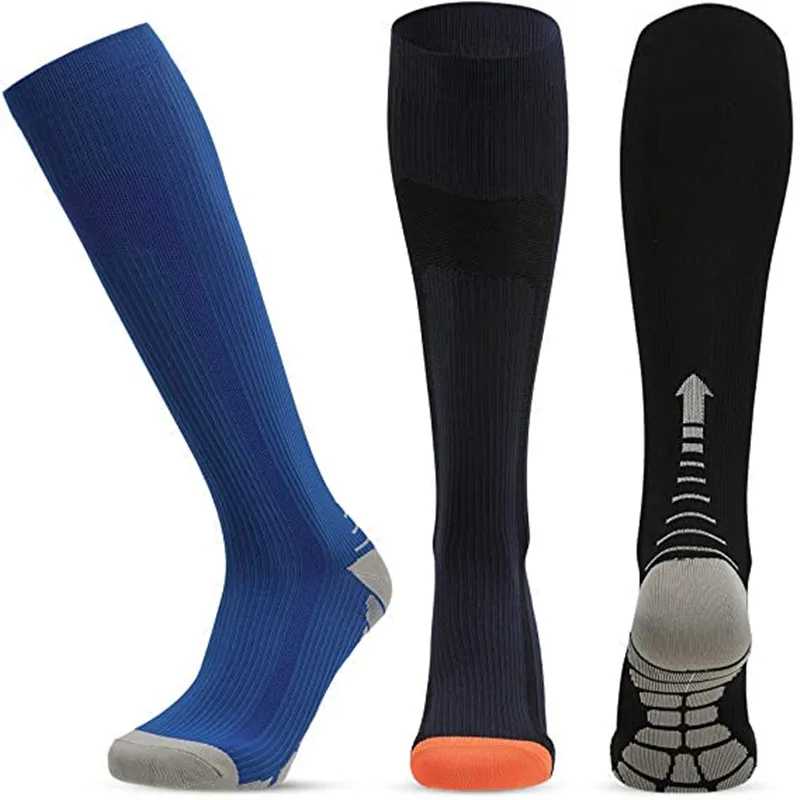 New Compression Stockings Arrow Pattern 20-30 Mmhg Outdoor Thigh High Tube Socks Sports Socks Men's Socks For Athlete