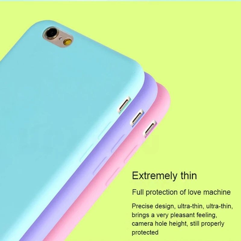 UPaitou Phone Case for iPhone SE 2020 11 Pro Max XR XS X 6 6S 7 8 Plus Candy Color Soft Matte Ultra Slim Thin TPU |