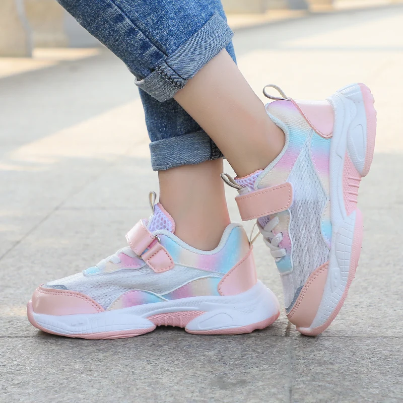 

Spring Mesh Kids Shoes For Boys Breathable Sports Children Sneakers Trendy Girls Casual School Sneakers Toddler Child Tennis