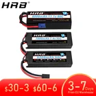 Жесткий чехол HRB RC Lipo 2S, 3S, 4S, 7,4 В, 11,1 В, 6000 мА  ч, 7000 мА  ч, 50C, 60C, для автомобилей Traxxas, лодок, XT60 T