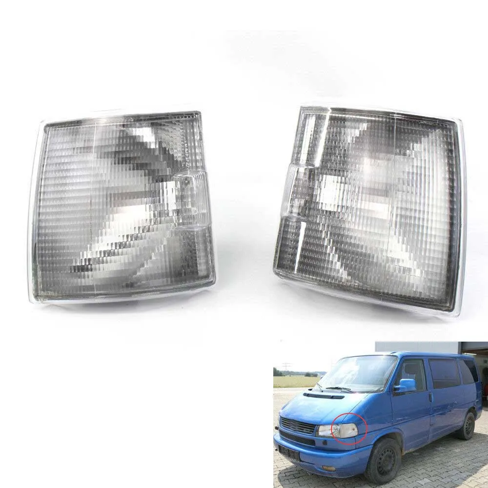 

Pair Turn Signal Side Corner Lamp Light Shell Housing Clear Fit for Volkswagen VW Transporter T4 BJ 7D0953041C, 7D0953042C 90-04