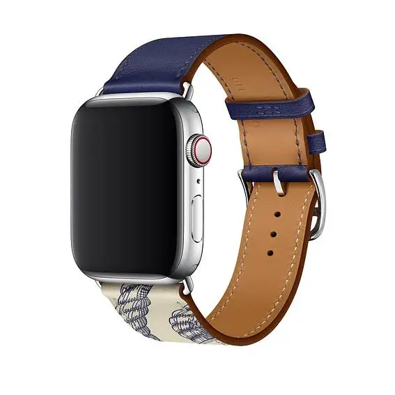 Ремешок из натуральной кожи для iWatch 5 4 3 2 1 сменный ремешок с классической пряжкой для часов Apple Watch 42 мм 38 мм 40 мм 44 мм