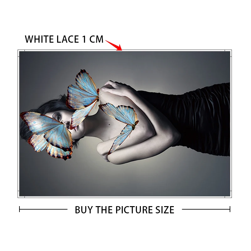 

Butterfly Masked Nude Girl Art Poster Abstract Woman Canvas Painting Wall Art Print Modern Decorative Picture Living Room Decor