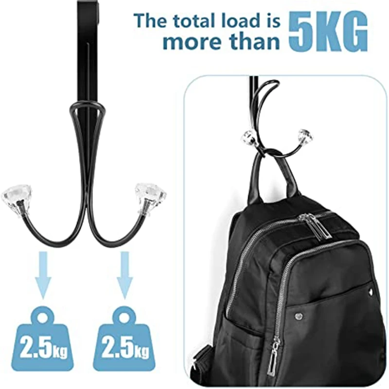 4 шт. крючки на дверь Металлический Двойной Крючок-органайзер стойка дверные