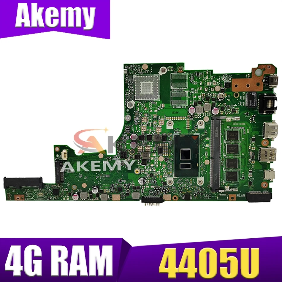 

SAMXINNO For ASUS X405U X405UA X405UN X405UR X405URR X405UQ X405URP X405UF Laotop Mainboard X405UA Motherboard 4GB RAM 4405U CPU