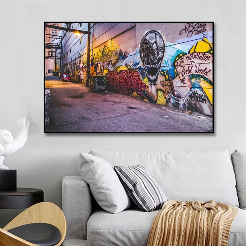 

Graffiti, Street Art, Various Patterns, Canvas Paintings, Printed Scandinavian Style Posters As Living Room Home Decoration
