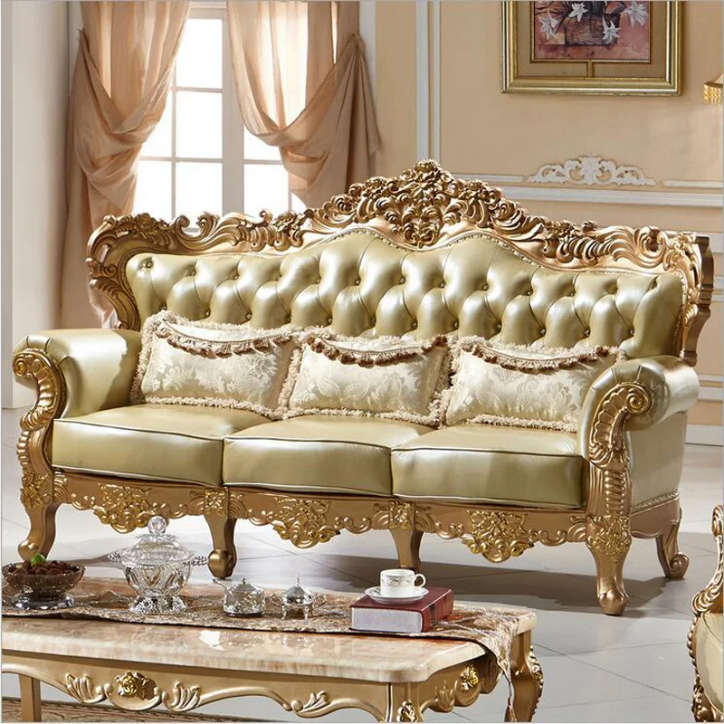 Мебель для гостиной современный двухслойный диван из натуральной кожи