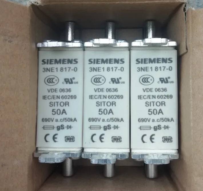 Предохранители: 3NE1802-0 40A 690V NH00C/3NE1817-0 50A 690 V/3NE1818-0 63A V/3NE1820-0 80A NH00C gS - купить по