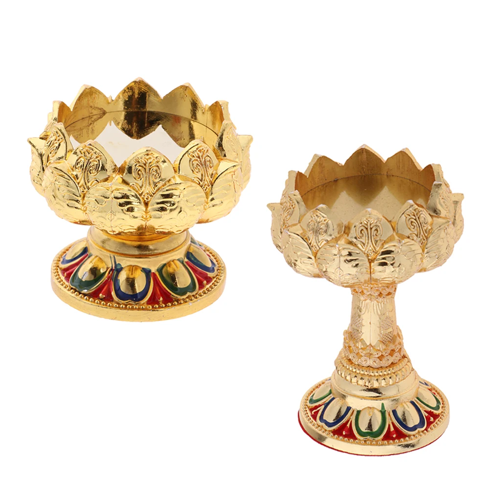 

Tibet Buddhist Lotus Butter Vintage Candlestick Candlestick Candlestick