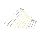 100 шт.лот 316L Нержавеющая сталь двойной штифт соединитель стержень 15 19 21 27 30 мм длина Fit DIY серьги ювелирные изделия от поставщика