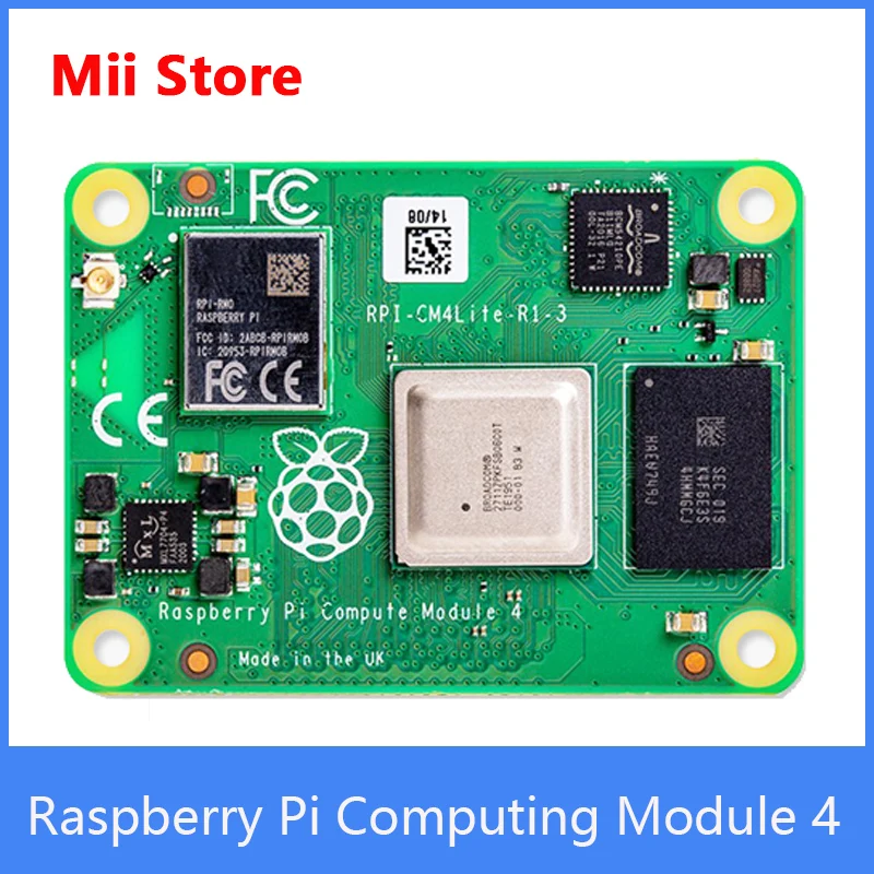 Raspberry Pi Compute Module 4 with 1GB Ram Lite eMMC Flash optional Support Wifi/bluetooth and External Antenna