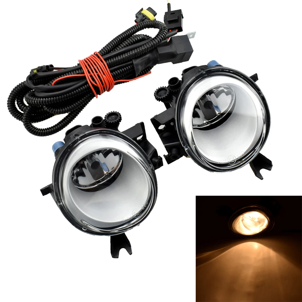 

2x Car Fog Light For VW Touareg 2003 2004 2005 2006 2007 2008 2009 2010 Front Halogen Fog Light Fog Lamp + Wire Harness Assembly