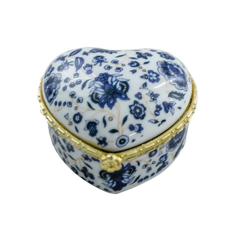 

Vintage Ceramic Jewelry Box Jewelry Box Necklace Storage Box Earrings Storage