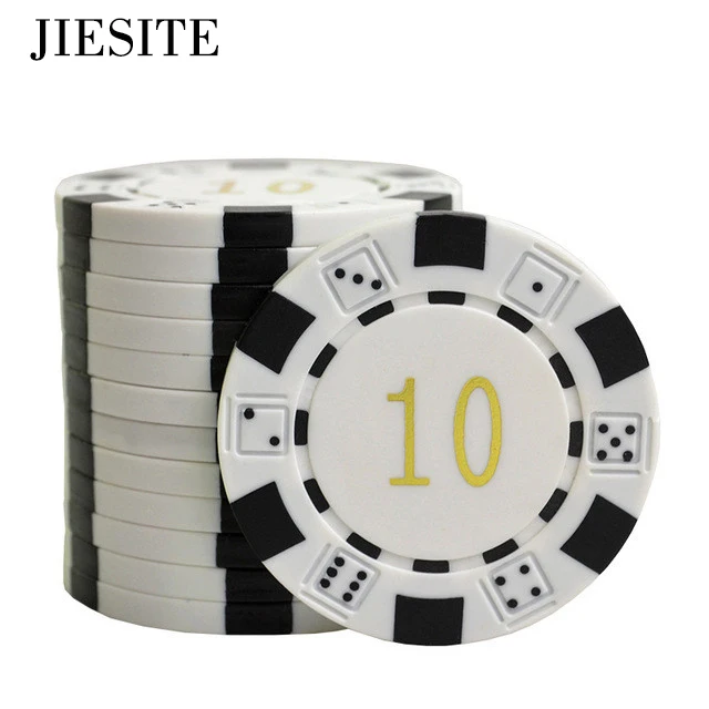 JIESITE 25 шт./лот 11 5 г/шт. ABS золотые игральные кости покерные чипы монеты Техасский
