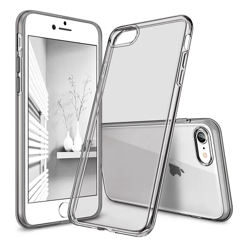 Jelly Black Чехол для iPhone 8/8 Plus, ESR Мягкий ТПУ бампер прозрачный чехол 0,8 мм ультра тонкий светильник Желейный чехол Чехол для iPhone8/8 Plus/7/7 P - Цвет: Jelly Black
