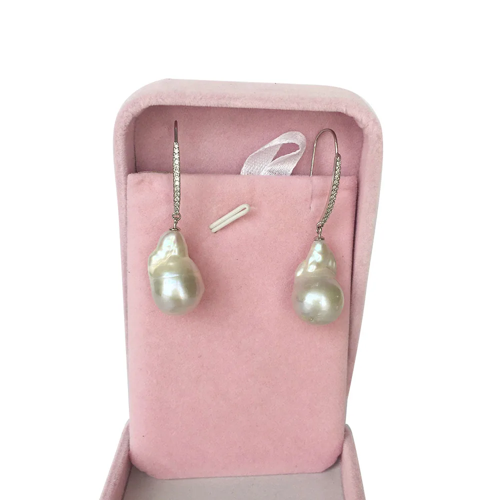 Серьги с натуральным пресноводным жемчугом 100% крючком из серебра 925 пробы серьги
