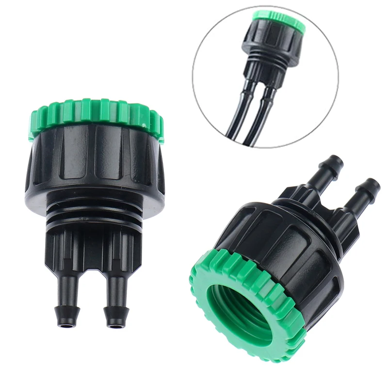 

Garden Hose 1/4" To 1/2" 3/4" Female 1/2-Way Tap Y Connector Irrigation 4/7 Faucet Hose Coupler Adapter 1PCS