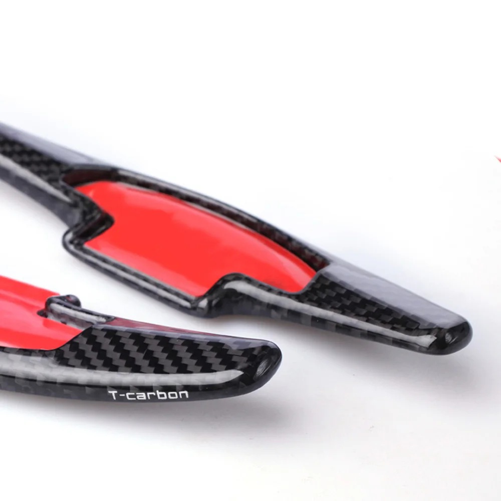 2 шт. высококачественные автомобильные аксессуары углеродное волокно руль сдвиг