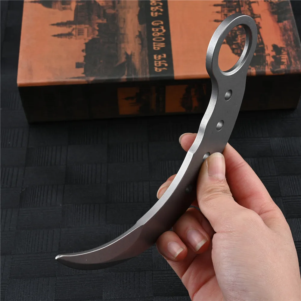 

Training karambit Stainless steel fixed blade knife pocket army knives EDC hunting knifes survival tactical utility outdoor tool