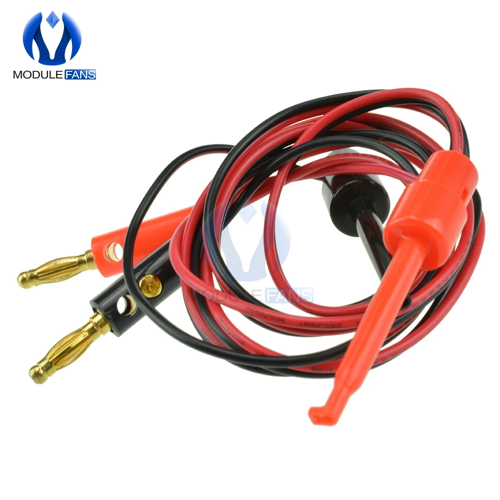 1 пара Малый тестовый крючок зажим для вилки типа банан мультиметра|test hook clip|clip for