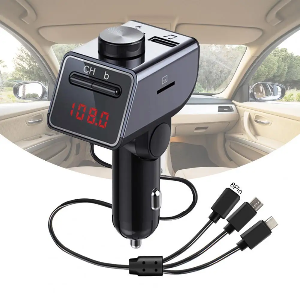 Q18/18 футболка с принтом &quotавтомобиль&quot Bluetooth MP3 Dual USB ручка дизайн Зарядное